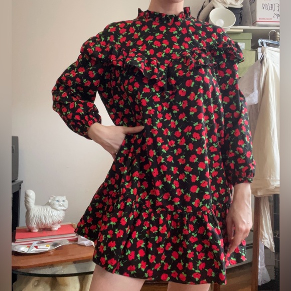 Zara Dresses & Skirts - Zara Floral Print Bishop Sleeve Sundress